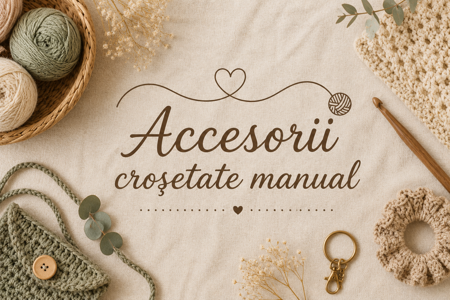Accesorii croșetate manual